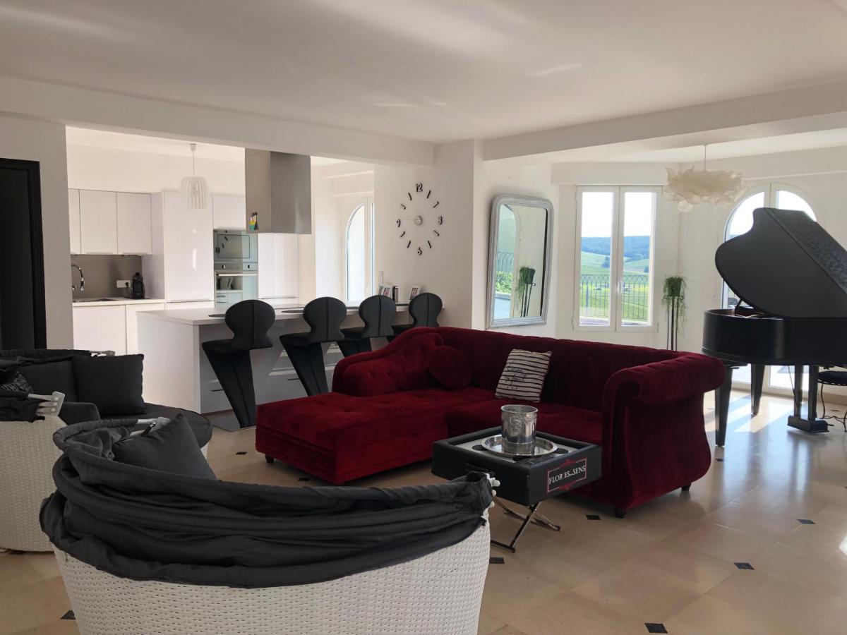 فيلا Floressens En Champagne Terrasse Privative Sur Le Vignoble Fleury-la-Riviere المظهر الخارجي الصورة